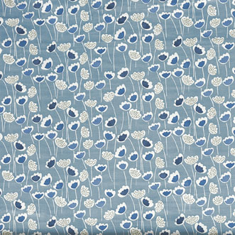 Clara, Indigo - Fabric Only